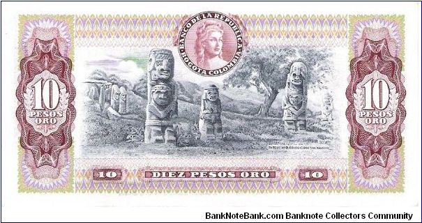 Banknote from Colombia year 1980