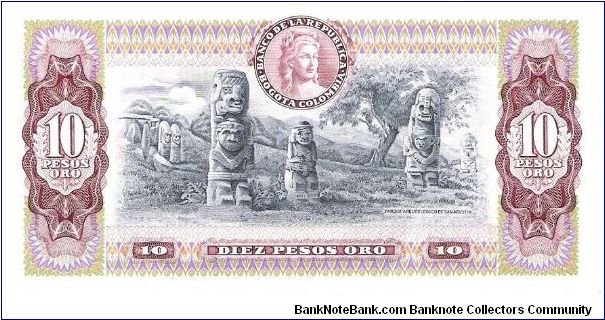 Banknote from Colombia year 1980
