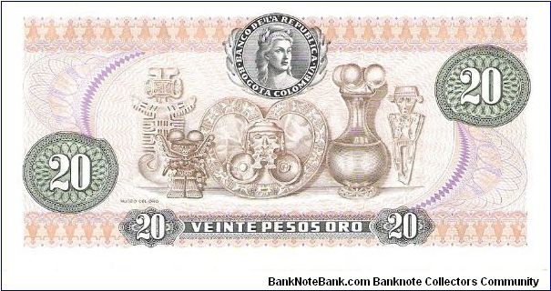 Banknote from Colombia year 1982