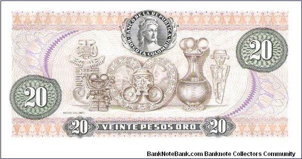 Banknote from Colombia year 1982