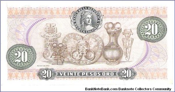 Banknote from Colombia year 1982