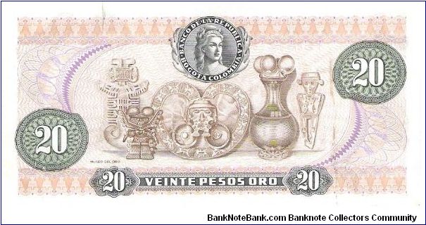 Banknote from Colombia year 1982