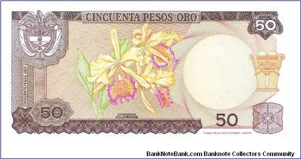 Banknote from Colombia year 1969