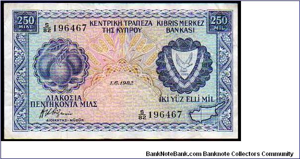 250 Mil__
pk# 41__
01.06.1982
 Banknote