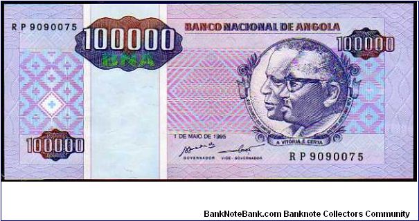 100'000 Kwanzas Reajustados__

Pk 139__

01-May-1995
 Banknote