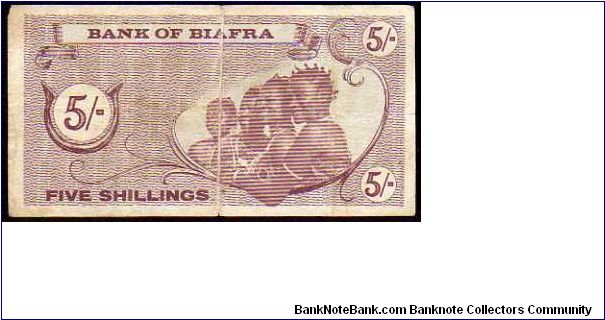 Banknote from Biafra year 1967