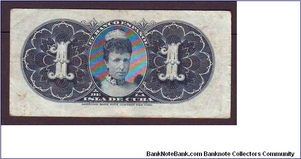 Banknote from Cuba year 1896