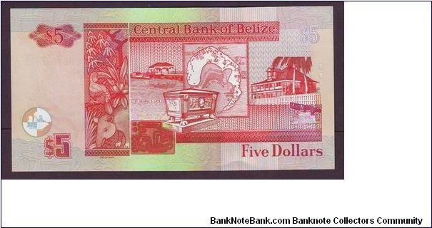 Banknote from Belize year 2005