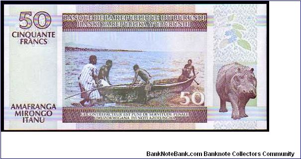 Banknote from Burundi year 2005