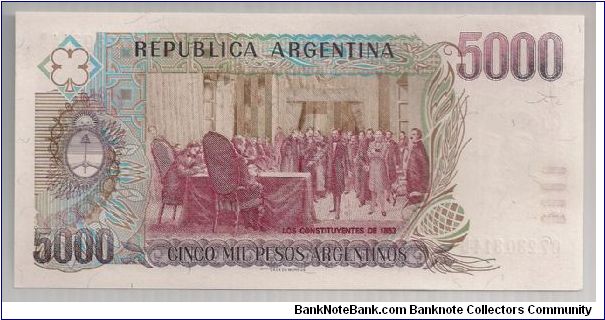 Banknote from Argentina year 1984