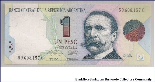 Argentina 1 Peso 1993 P339b. Banknote