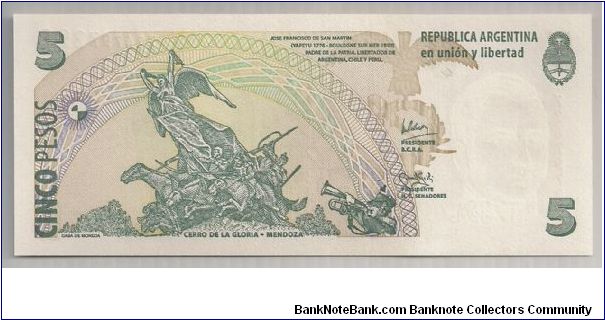 Banknote from Argentina year 2002