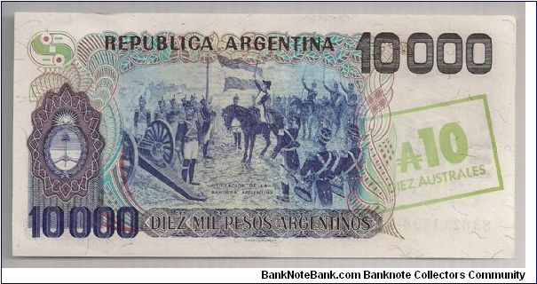 Banknote from Argentina year 1985