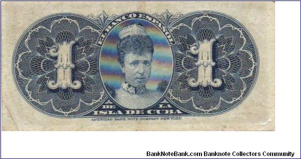 Banknote from Cuba year 1896