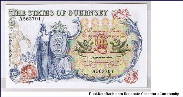 THE STATES OF GUERNSEY--10 POUNDS GEM UNC Banknote