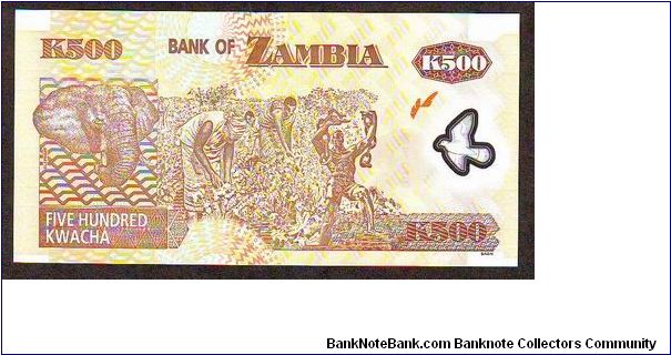 Banknote from Zambia year 2008