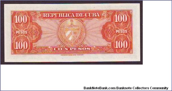 Banknote from Cuba year 1958