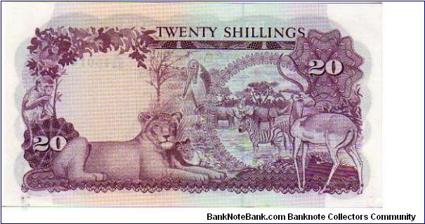 Banknote from Uganda year 1966