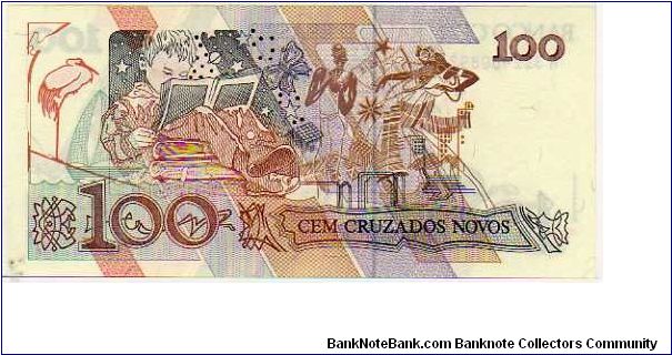 Banknote from Brazil year 1989