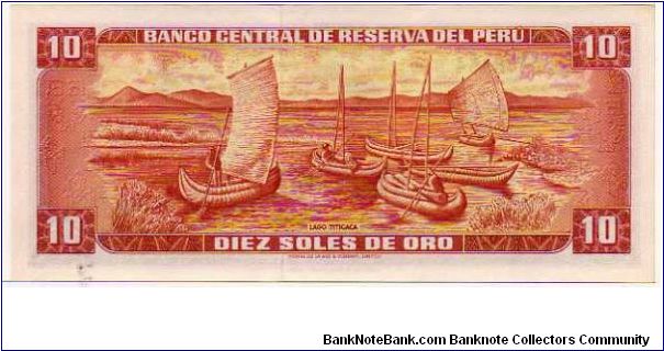 Banknote from Peru year 1971