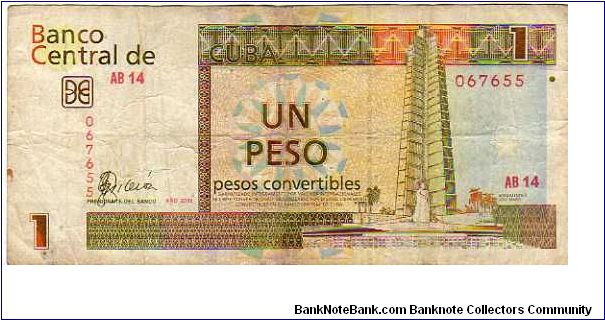 1 Peso Convertibles__

pk# FX 46__

Foreign Exchange Certificate
 Banknote