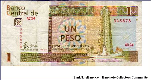 1 Peso Convertibles__

pk# FX 46__

Foreign Exchange Certificate
 Banknote