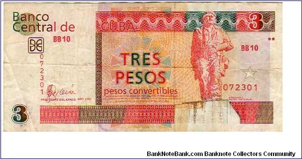 3 Pesos Convertibles__

pk# FX 47__

Foreign Exchange Certificate
 Banknote