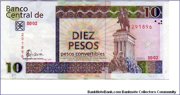 10 Pesos Convertibles__

pk# 49__

Foreign Exchange Certificate
 Banknote