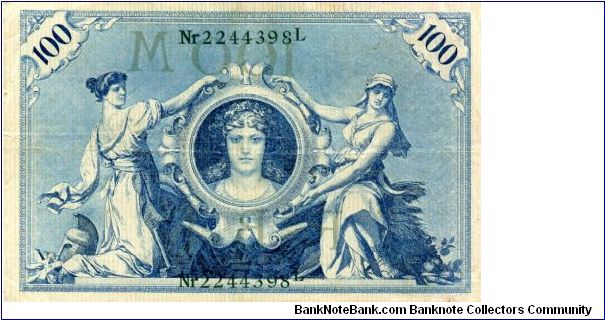 Banknote from Germany year 1908