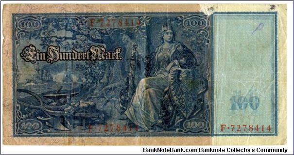 Banknote from Germany year 1910