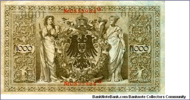 Banknote from Germany year 1910