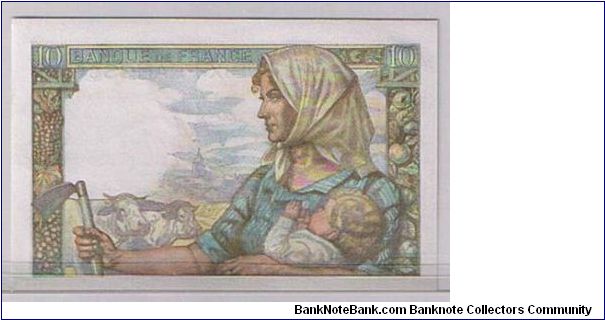 Banknote from France year 1944