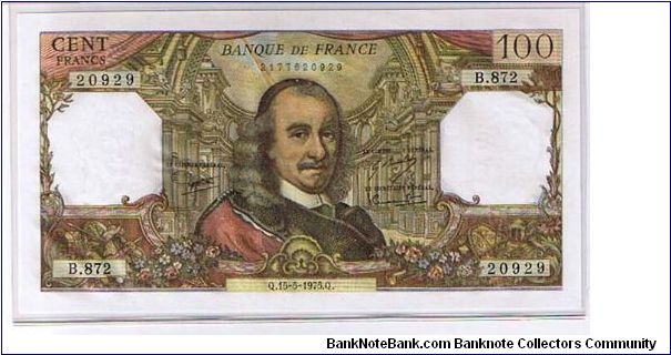 BANK OF FRANCE
 100 FRANCS Banknote