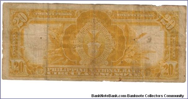 Banknote from Philippines year 1937