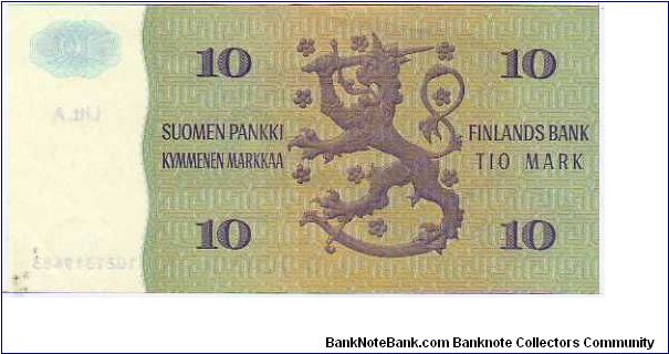 Banknote from Finland year 1980