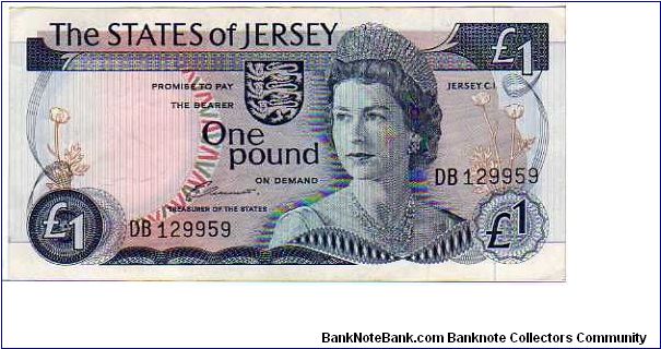 1 Pound__
pk# 11 a__
Sign. J.Clennett__
1976-1988
 Banknote