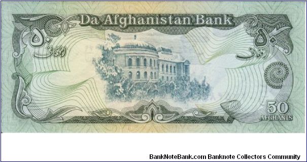 Banknote from Afghanistan year 1991