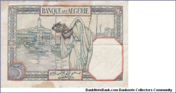 Banknote from Algeria year 1941