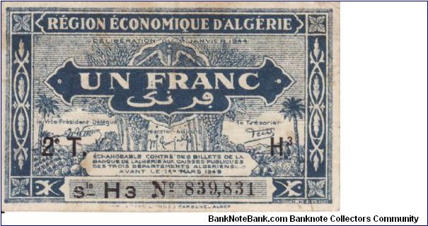 1 Franc P101 Banknote