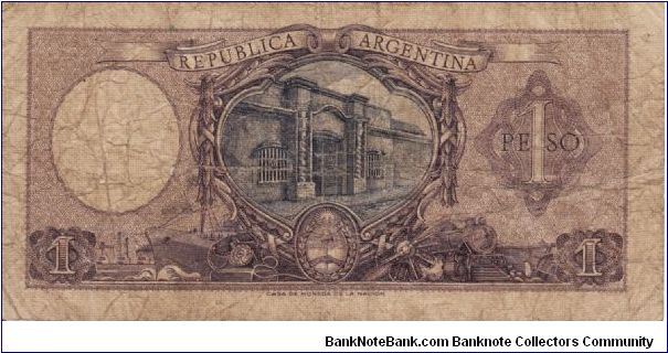 Banknote from Argentina year 1956