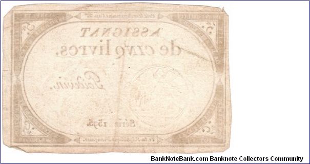 Banknote from France year 1793