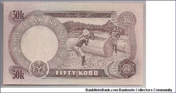 Banknote from Nigeria year 1973