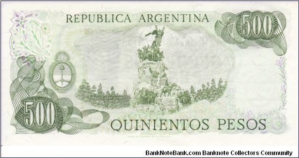 Banknote from Argentina year 1977