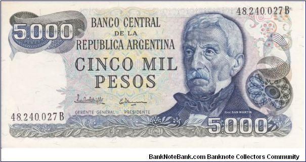 5000 Pesos P305b Banknote