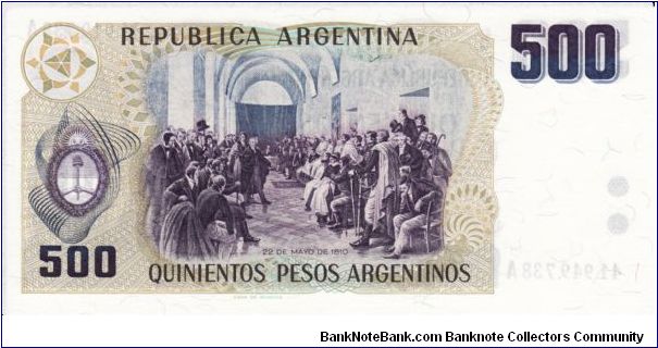 Banknote from Argentina year 1984
