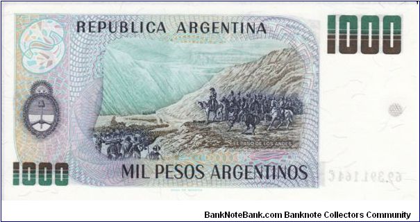 Banknote from Argentina year 1984