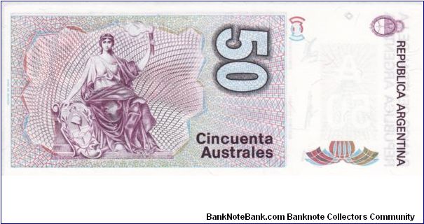 Banknote from Argentina year 1986