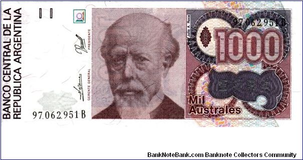 1000 Australes P329c Banknote