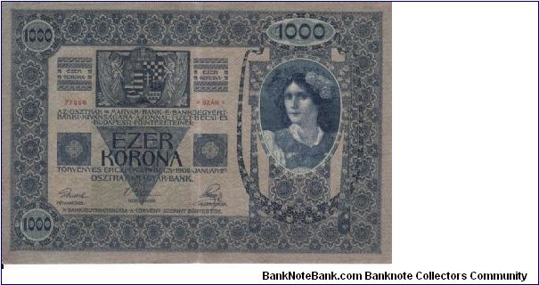 Banknote from Austria year 1902