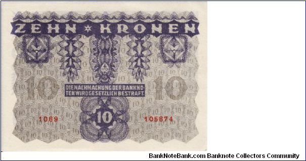 Banknote from Austria year 1922